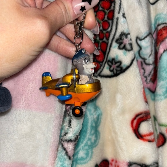 Vintage 1989 Talespin Baloo Seaplane keychain - Picture 5 of 8